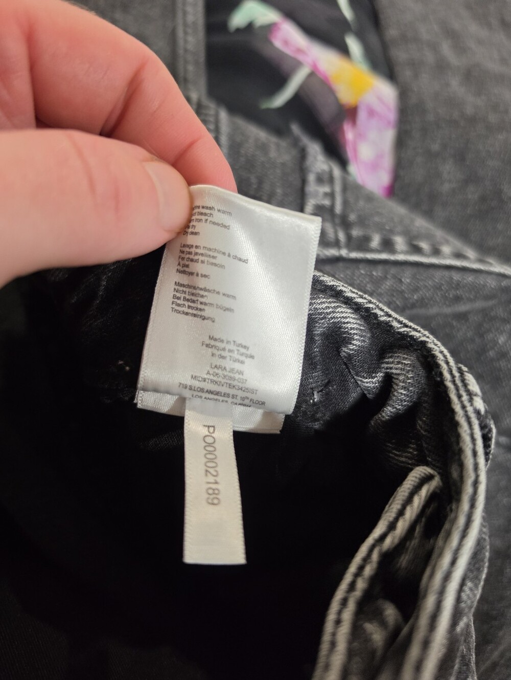 Anine Bing Lara Frayed Black Jeans 29 - Picture 6 of 6